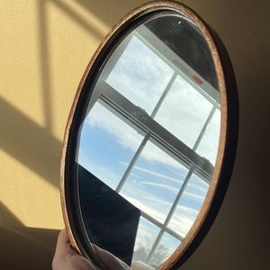 Wall mirror - copper / orange